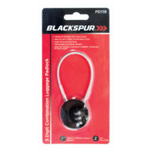 BLACKSPUR Luggage Padlock with 3-Digit Combination