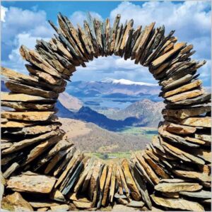 Blank Card - BBC Countryfile Borrowdale Valley Stone Sculpture