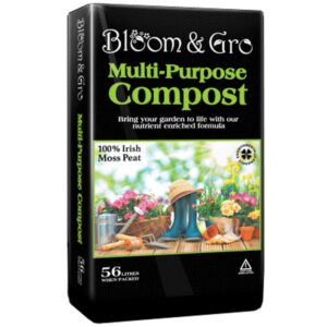 Bloom & Gro Multipurpose Compost is a versatile gardening product that typically comes in a 56-liter package. It's designed to support a wide range of gardening needs, including...