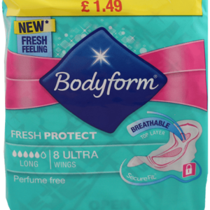 Bodyform Ultra Long with Wings 8-Pack - Priced at £1.49