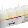 BOLSIUS IVORY PILLAR CANDLE 60MM X 40MM, PACK OF 4