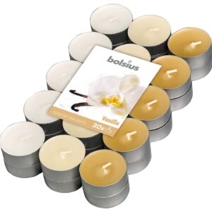 BOLSIUS VANILLA SCENTED TEALIGHT CANDLES 30 PACK - 4 HOURS