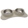 Bone Shape Double Dinner Pet Bowl