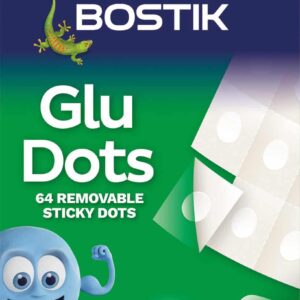 Bostik Glu Dots 64 Clear Removable Adhesive Dots