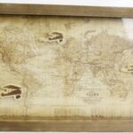 Box Frame with Vintage Map