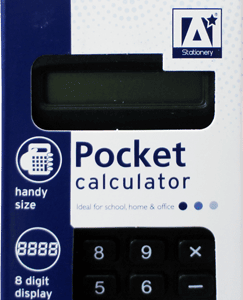 Boxed Pocket Calculator