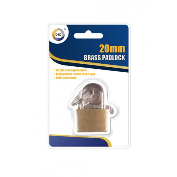 Brass Padlock, 20mm