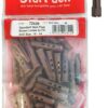 Brown Loose Wall Plug Pack 45, Compatible with Drill Sizes 10-14