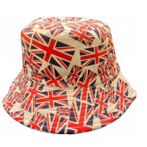 Bucket Hat with UK Union Jack Flag Design