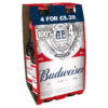 Budweiser Lager 300ml 4 Pack, Case