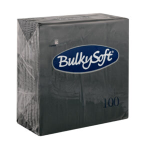 Bulky Soft 2-Ply 4-Fold Napkins 40cm x 40cm - Pack of 100, Black