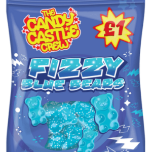 Candy Castle Crew Fizzy Blue Raspberry Gummy Bears 90g - Priced at £1