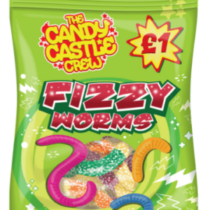 Candy Castle Crew Fizzy Worms 90g Pack £1