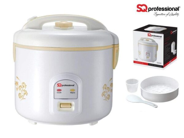 **Capacity**: With a 3.6-litre capacity, this rice cooker is suitable for preparing meals for families or gatherings, allowing you to cook a large quantity of rice at once