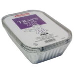 CAROLINE 30oz Foil Tray with Lids, 139x203x45mm, Pack of 4