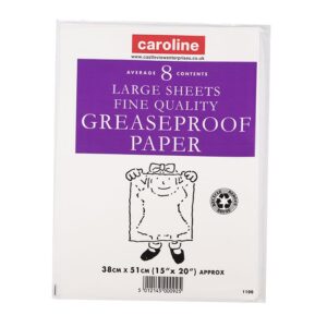 CAROLINE 8 Sheets of Greaseproof Paper, 15 x 20 Inches