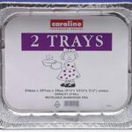 CAROLINE Large Foil Tray 262 x 322 x 50 mm, Pack of 2