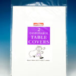 CAROLINE WHITE SQUARE PAPER TABLE COVER 90CM X 90CM, SET OF 2