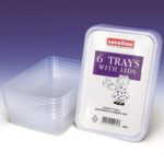 Castleview 500ml Microwave-Safe Plastic Containers with Lids, Pack of 6