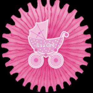 Celebration Fan for 'It's a Girl' Decorations