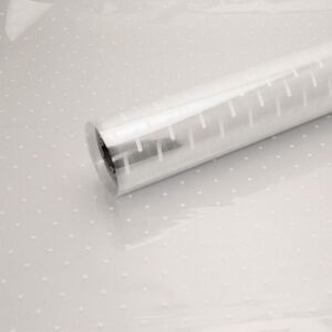 Cellophane Gift Wrap Roll with White Dots, 80cm x 100m