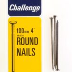 Challenge 100mm Bright Round Wire Nails - 500g