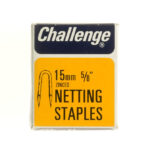CHALLENGE 15MM Zinc-Plated Netting Staples, 40g