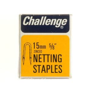 CHALLENGE 15MM Zinc-Plated Netting Staples, 40g