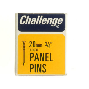 CHALLENGE 20MM BRIGHT PANEL PINS, 50G