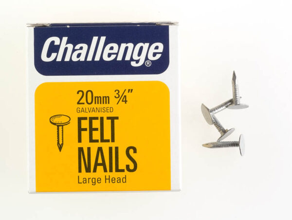 Challenge 20mm Galvanized Felt Nails, 225g