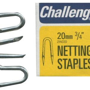 Challenge 30mm Zinc-Plated Netting Staples, 225g