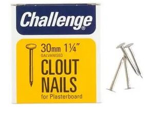 Challenge 50mm Galvanized Clout Nails, 225g