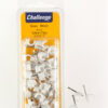 Challenge 5mm White Round Cable Clips, Pack of 50