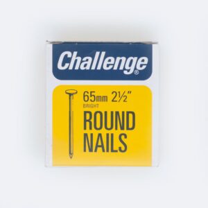 Challenge 65mm Bright Round Wire Nails, 225g