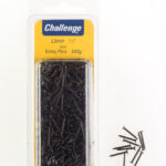 Challenge Black Upholstery Tacks / Gimp Pins 13mm 100g