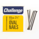 CHALLENGE BRIGHT 65MM OVAL NAILS, 225G