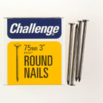Challenge Bright 75mm Round Wire Nails - 225g