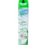 CHARM Lily White Air Freshener Spray, 240ml, Pack of 12