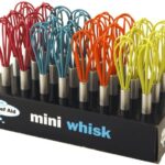 CHEF AID ADORABLE RETRO VIBRANT MINI WHISK - VARIOUS COLORS (COLORS MAY DIFFER)