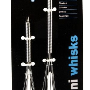 Chef Aid Set of 2 Mini White Whisks