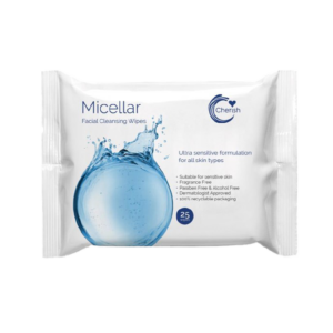 Cherish Micellar Water Facial Wipes, Pack of 25