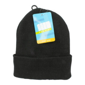 Children's Black Beanie Hat