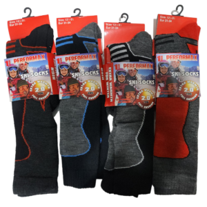 Children's Thermal Knee-High Ski Socks for Boys (1 Pair)