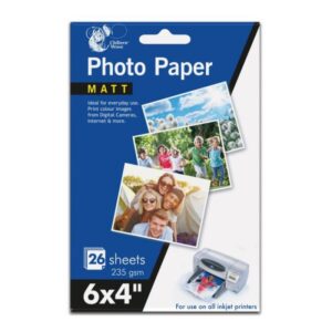 Chiltern Wove Matte 6x4 Photo Paper, 26 Sheets