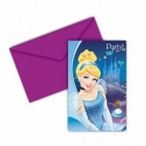 Cinderella Party Invitations, 6-Pack