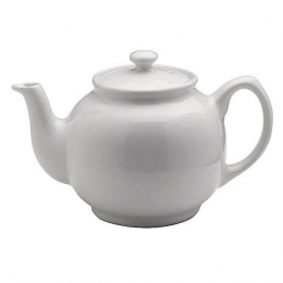 Classic White 10-Cup Teapot