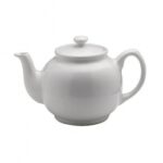 Classic White Teapot for Two Cups