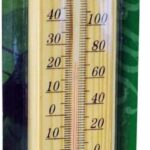 Classic Wooden Thermometer by Kingfisher