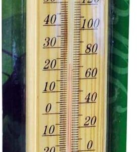 Classic Wooden Thermometer by Kingfisher