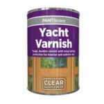 Clear Gloss Yacht Varnish Paint by Paint Factory - 300ml